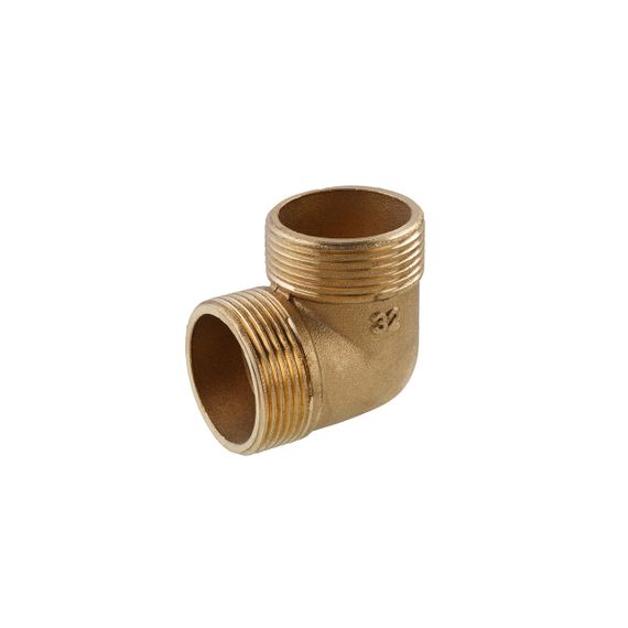 Угольник усиленный LexLine 1 1/4" ЗЗ латунный УК0126-В
