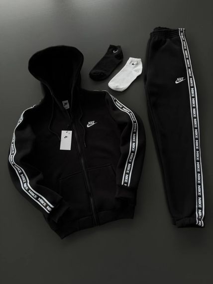 Костюм у стилі Nike чорний лампас | Зображення 5
