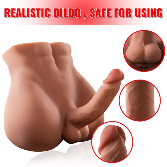 Фалоімітатор торс реалістичний "Benedict dildo" Sex Aura | Зображення 1