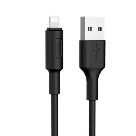Кабель Hoco X25 Soarer, Lightning-USB, Black, довжина 1м