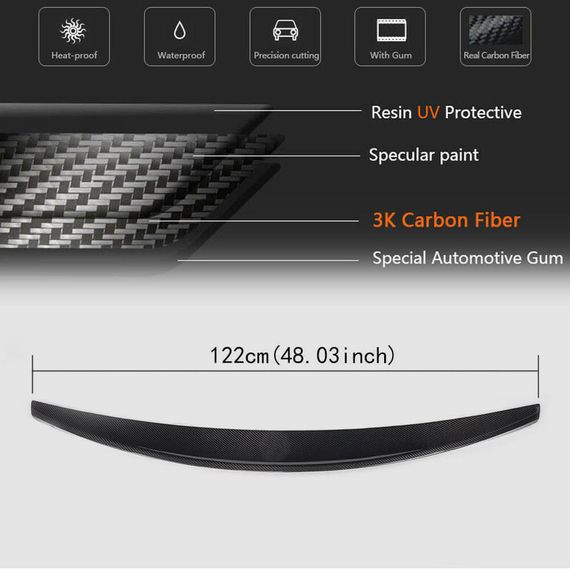 Спойлер (Купе, 2007-2011, Карбон) для Maserati GranTurismo рр | Зображення 4