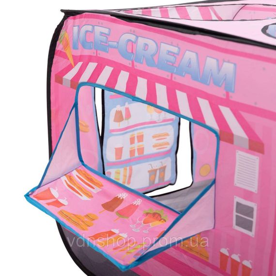Дитячий ігровий намет «Фургон з морозивом» 110×70×66 см намет для дівчинки Рожевий HP-S-5NDP | Зображення 6
