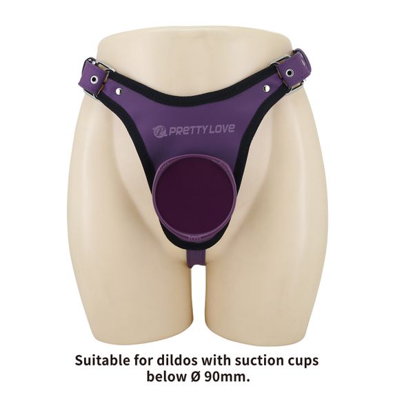 Универсальная система для страпона Pretty Love - Caldric III Purple Universal Harness Briefs, BW-022107-2 Sex Aura | Зображення 3