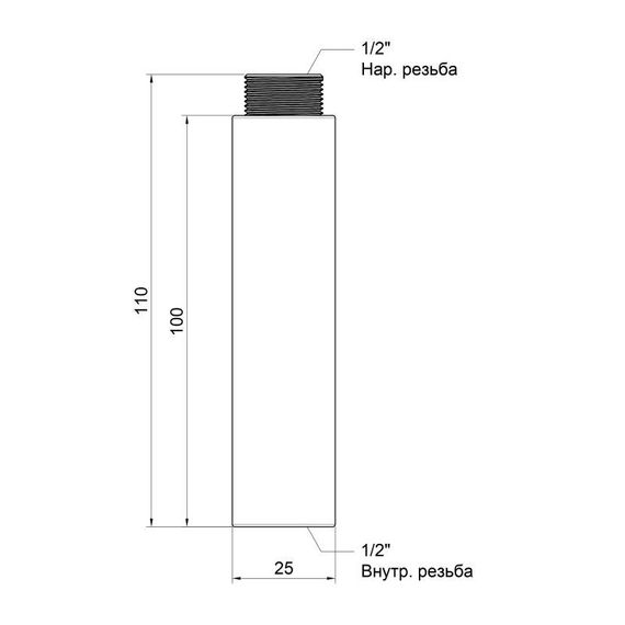 Подовжувач Icma 100х1/2" №19 | Зображення 1