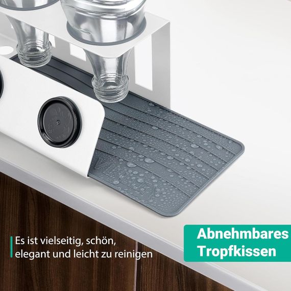 Подставка для сушки бутылок и крышек, держатель со съемным поддоном капель, для газированной воды SodaStream | Зображення 3