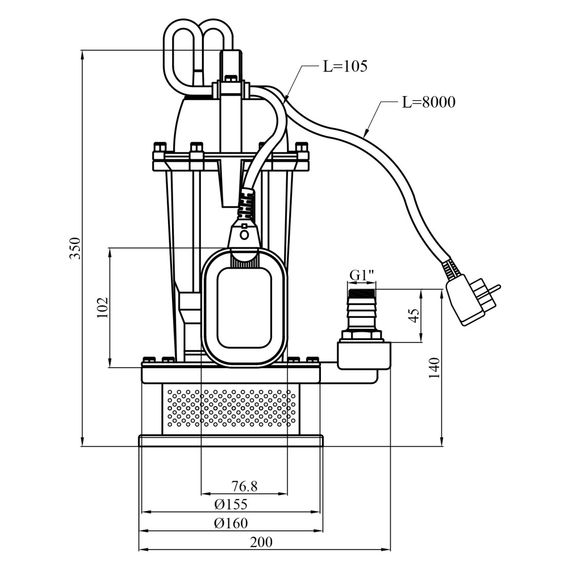 Дренажний насос Agua QDX 6-22-0.55 (CV035076) | Зображення 1