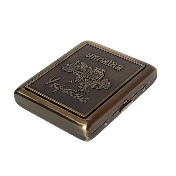 Металлический Мужской Футляр без зажигалки "Украина" | Зображення 1