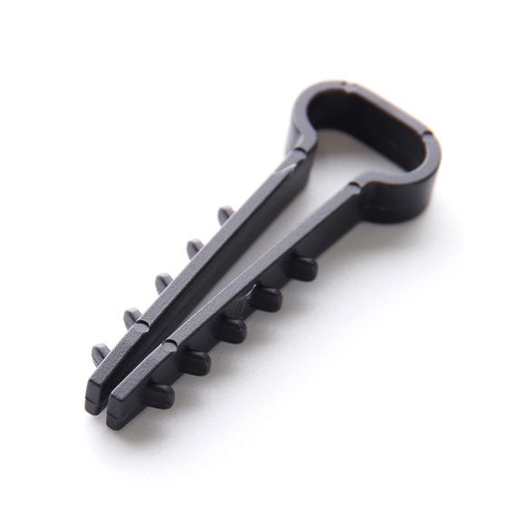 Дюбель-ялинка (6х3) для плоских дротів чорний (пач 100шт) APRO FT-63B1 | Зображення 2