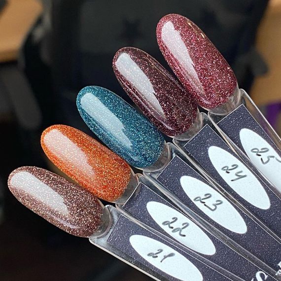 Світловідбиваючий гель-лак SAGA 22 Fiery 9мл | Зображення 9