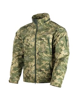 Куртка SoftShell з липучками для шевронів піксель V&T