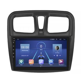 Штатная магнитола 9" Lesko для Renault Sandero II 2013-2018 6/128Gb 4G Wi-Fi GPS Top Android Рено