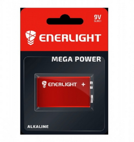Батарейка лужна 9V/6LR61 (бл-1шт) Enerlight Mega Power
