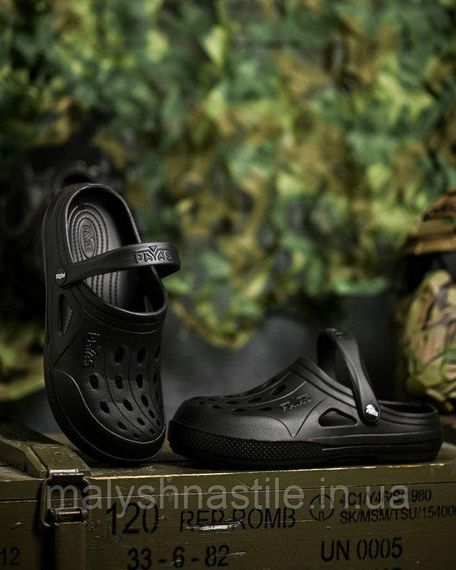Кроксы черные ДЛ6587 | Зображення 3