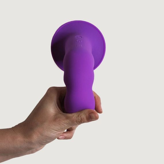 Вібратор рельєфний Adrien Lastic Hitsens 3 на присосці, фіолетовий sexstyle | Зображення 4