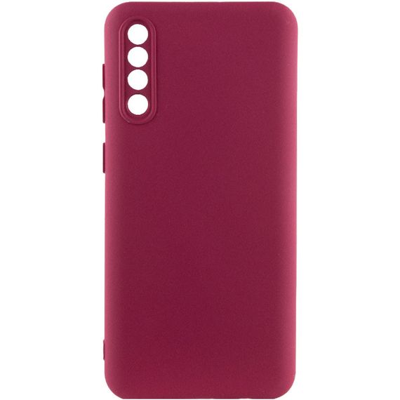 Чохол накладка Silicone Cover Lakshmi Full Camera (A) для Samsung Galaxy A50 (A505F) / A50s / A30s, Бордовий / Marsala