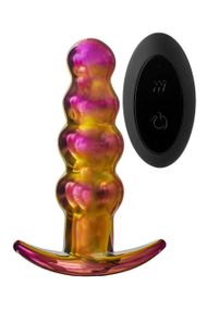 Анальна пробка із вібрацією скляна Dream Toys GLAMOUR GLASS