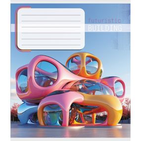 Зошит учнівський "Архітектура" 036-570090K-3 в клітинку, 36 аркушів