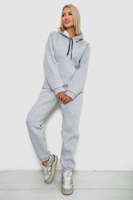 Спортивный костюм женский на флисе, цвет серый, 238R5726