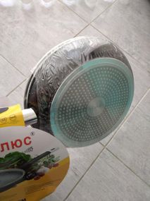 Сковорода, сковорідка з антипригарним гранітним покриттям 28 см з кришкою