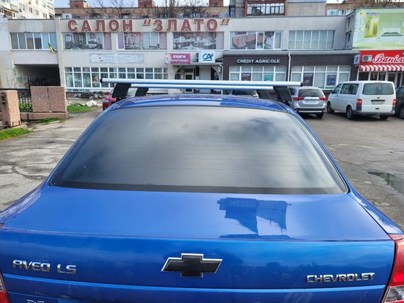 Перемички на гладку дах (2 шт, Asaf V4) для Chevrolet Aveo T250 2005-2011 рр | Зображення 6