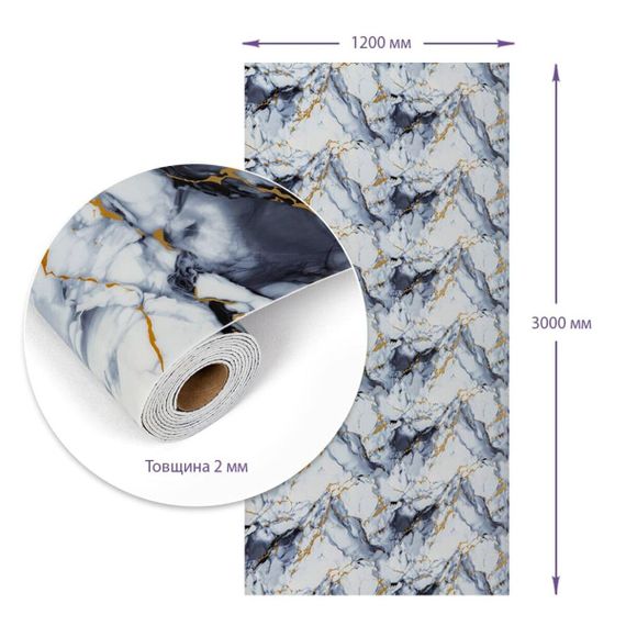 Самоклейна стінова PET плитка в рулоні 1200х3000х2мм SW-00002666 | Зображення 2