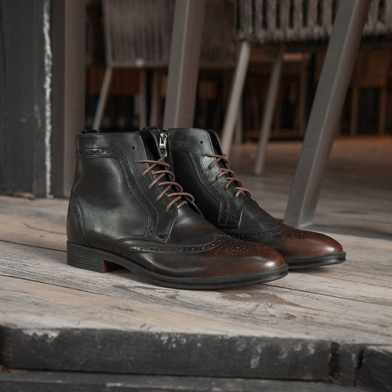 Високі коричневі черевики 41 43 45 розмір | Зображення 1