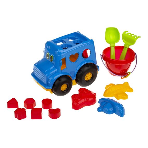 Сортер-автобус "Бусик" №3 Colorplast 0268 Синий