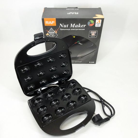 Функціональна вафельниця RAF R.246 750 Вт, Електронна вафельниця, Електровафельниця для тонких вафель IR-84 | Зображення 6