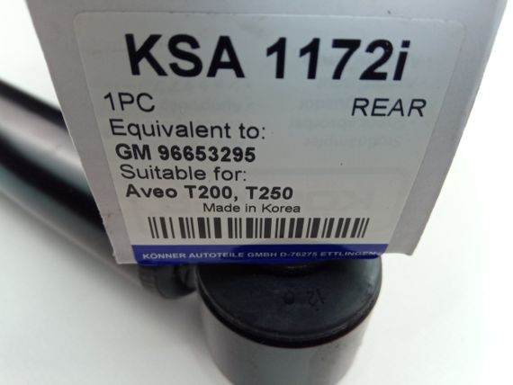 Амортизатор Aveo задній (олія), Konner (KSA-1172i) (96653235) | Зображення 1