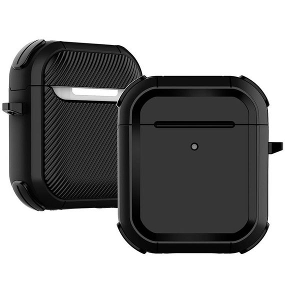 Футляр противоударный Black ed. для наушников Airpods 1/2 Black
