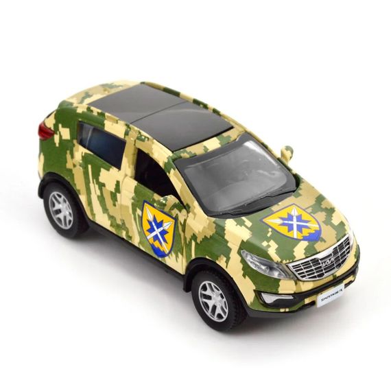 Автомодель серії «Шеврони Героїв» Kia Sportage R «56 ОМПБр» TechnoDrive 250362M | Зображення 1