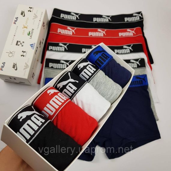 Подарочный набор мужского белья Puma Sport в коробке - цена поштучно  - размер XXL | Зображення 2
