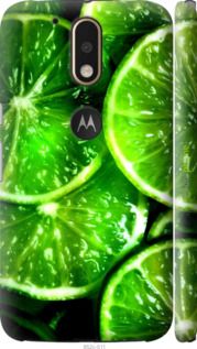 Чохол на Motorola MOTO G4 PLUS Зелені часточки лимона "852m-953-2448"
