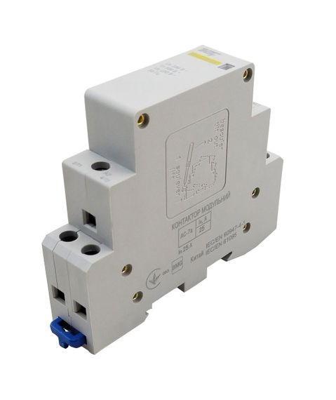 Контактор модульный КМ-1-25-02 25А 230AC 2NC 2р 1мод Ny95503809