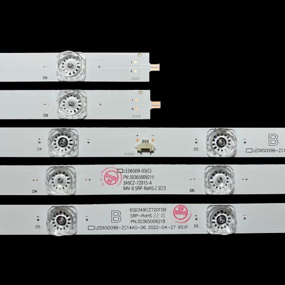 LED підсвітка TV 65" LED65D09A-ZC14AG-06 LED65D09B-ZC14AG-06 30365009217 30365009218 LT-65MCF880 16шт. | Зображення 1