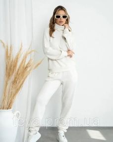 Спортивний костюм для жінок колір білий розміри S, M, L, XL FI_008598