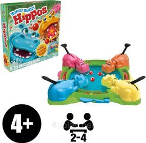Настільна гра Голодні бегемотики Оригінал Hasbro Gaming Hungry Hungry Hippos