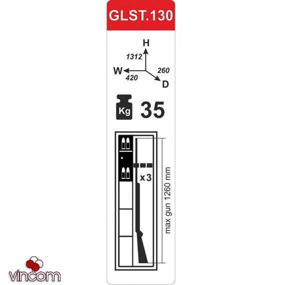 Сейф оружейный Hunter GLST.130.K | Зображення 3