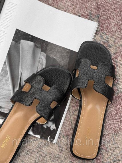 Женские тапки Herni black ДЛ7284 | Зображення 3