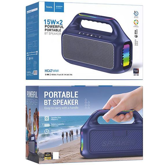 Bluetooth Колонка Hoco HC47 Delight Blue | Зображення 2