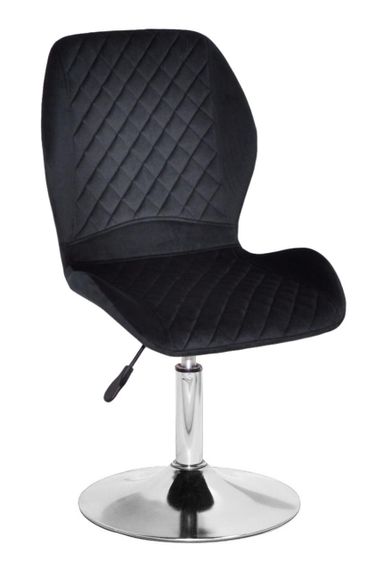 Поворотний стілець Fox CH-Base, на хромованому круглому диску Ø 385 мм із регулюванням висоти, м'яка оббивка | Зображення 6