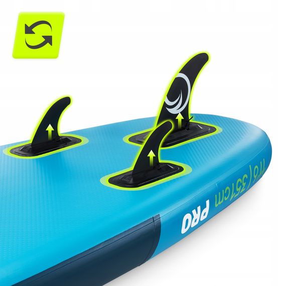 Надувна SUP дошка TSUNAMI PRO 350 см з веслом T15 (P-5905973405638) | Зображення 4