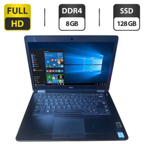 Ноутбук Б-класс Dell Latitude E5470 / 14" (1920x1080) IPS / Intel Core i5-6300U (2 (4) ядра по 2.4 - 3.0 GHz) / 8 GB DDR4 / 128 GB SSD / Intel HD Graphics 520 / WebCam б/у