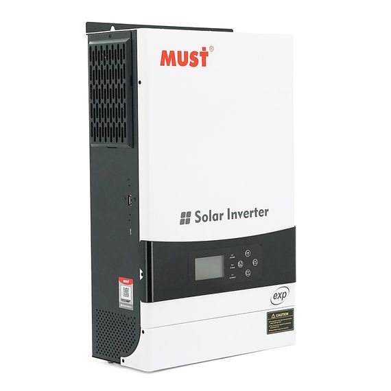 Гібридний інвертор MUST PH19-6048EXP, 6000W, 48V, струм заряду 1-60А, 160-275V, MPPT (80А, 450 Vdc), 490х300х150