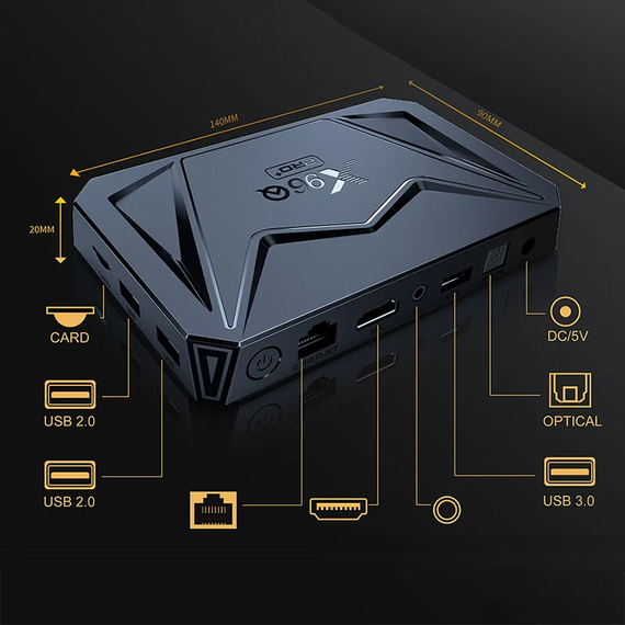 X96Q Pro+ Plus 4/32 (H728) Android 14.0 Голосовий Пульт | Зображення 6