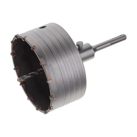 Комплект: свердло корончасте для бетону 120 мм + перехідник SDS-plus 100 мм INTERTOOL SD-71201