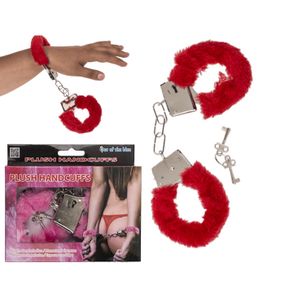 Наручники Plush Handcuffs With Keys Red sexstyle