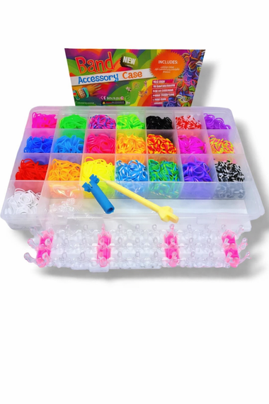 Набор резинок для плетения браслетов Rainbow Loom, кейс 4200 шт | Зображення 1