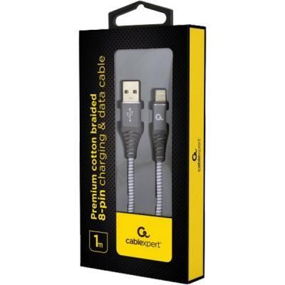 Дата кабель USB 2.0 AM to Lightning 1.0m Cablexpert (CC-USB2B-AMLM-1M-WB2) | Зображення 1