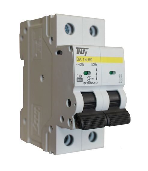 Автоматический выключатель ВА18-60 2Р 10А 6кА х-ка C Ny95504732